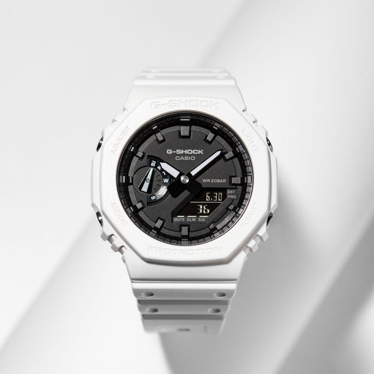 G - Shock GA2100 White Black - Watches.com - GA2100 - 7A