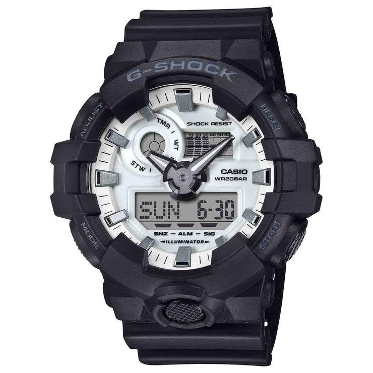 G - Shock GA700 Ana - Digi Brilliant White - Watches.com - GA700WD - 1A