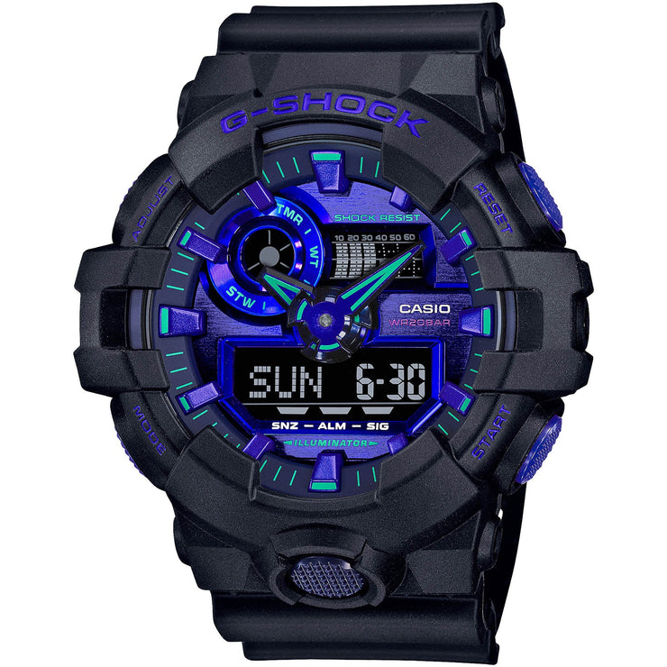 G - Shock GA700 Blue Violet Black - Watches.com - GA700VB - 1A