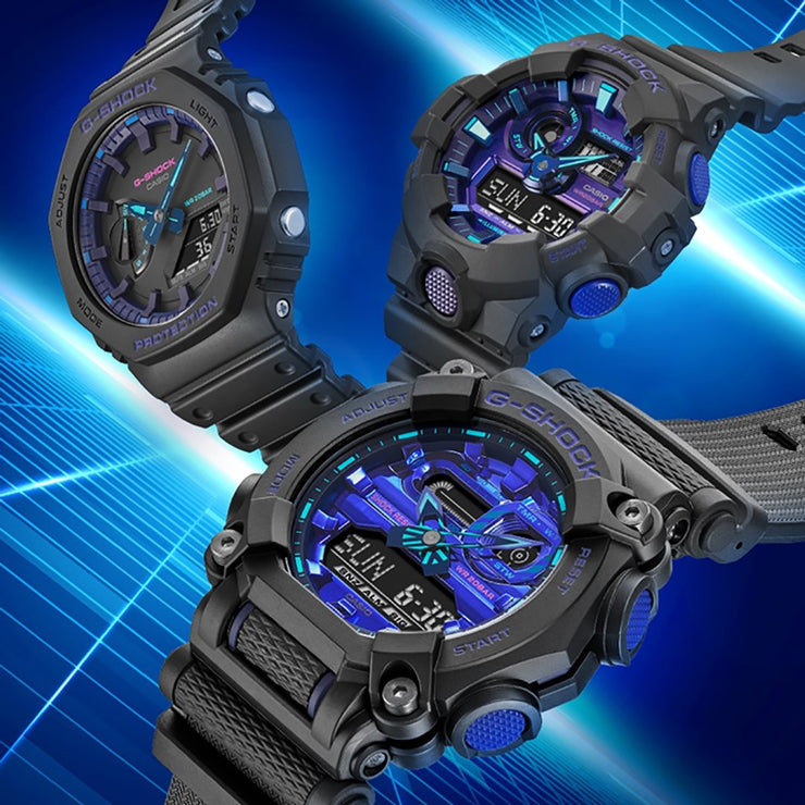 G - Shock GA900 Black Violet Black - Watches.com - GA900VB - 1A