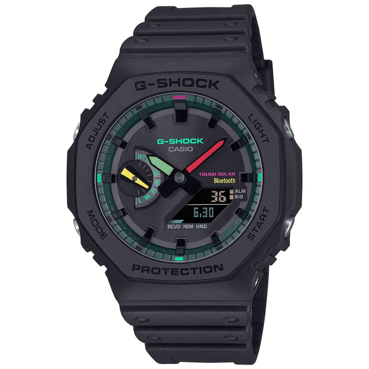 G - Shock GAB2100 Ana - Digi Flourescent Black - Watches.com - GAB2100MF - 1A