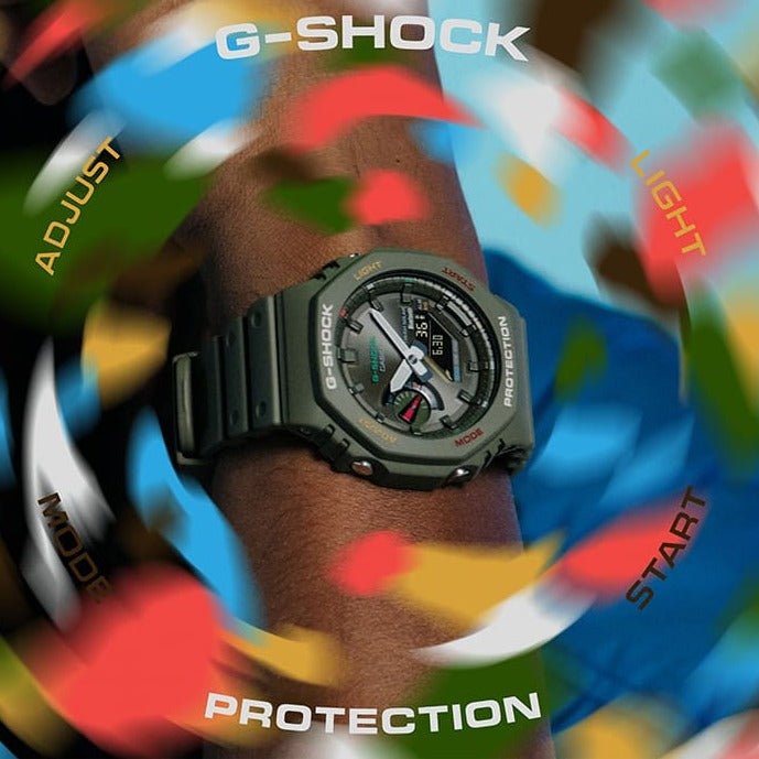 G - Shock GAB2100 Ana - Digi Green - Watches.com - GAB2100FC - 3A