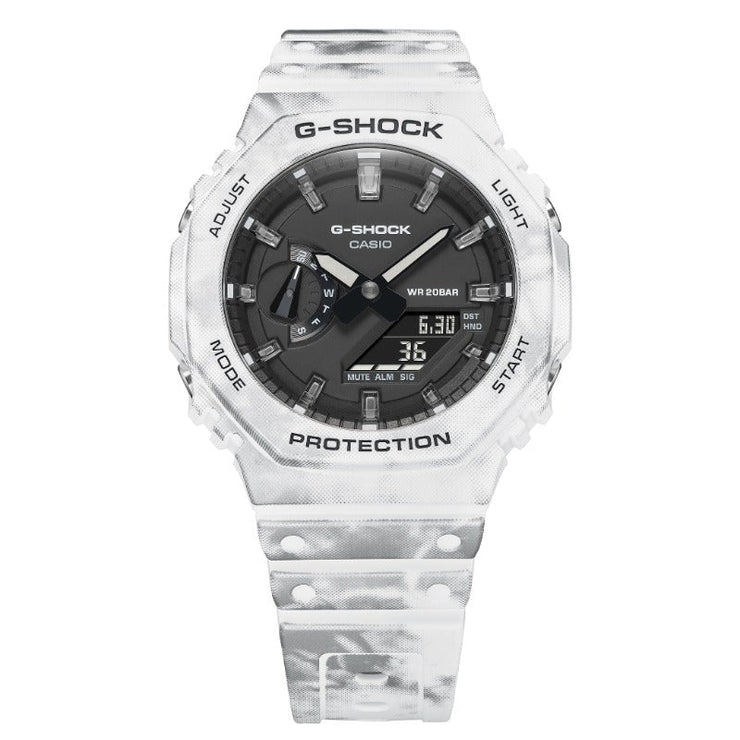 G - Shock GAE2100 Snow Camouflage Limited Edition - Watches.com - GAE2100GC - 7A