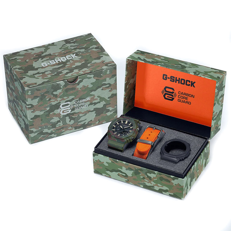 G - Shock GAE2100 World Explorer Ani - Digi Camo Box Set - Watches.com - GAE2100WE - 3A