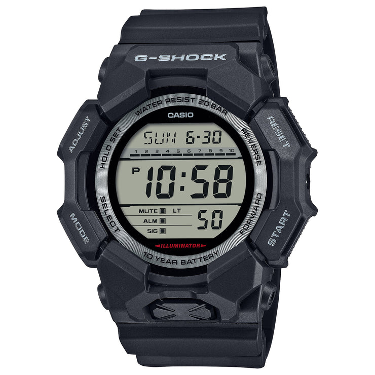 G - Shock GD010 Rugged Digital 10 Year Battery Black - Watches.com - GD - 010 - 1