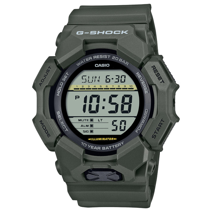 G - Shock GD010 Rugged Digital 10 Year Battery Green - Watches.com - GD - 010 - 3