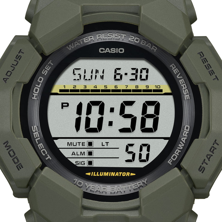 G - Shock GD010 Rugged Digital 10 Year Battery Green - Watches.com - GD - 010 - 3