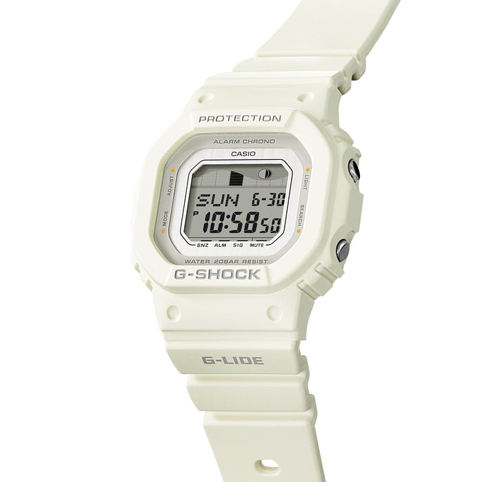 G-Shock GLX5600 Surfing With Nature Digital White angled shot picture