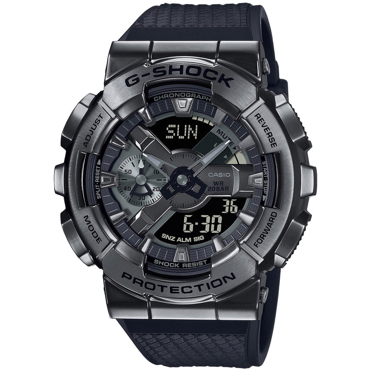 G - Shock GM110 Metal Black - Watches.com - GM110BB - 1A