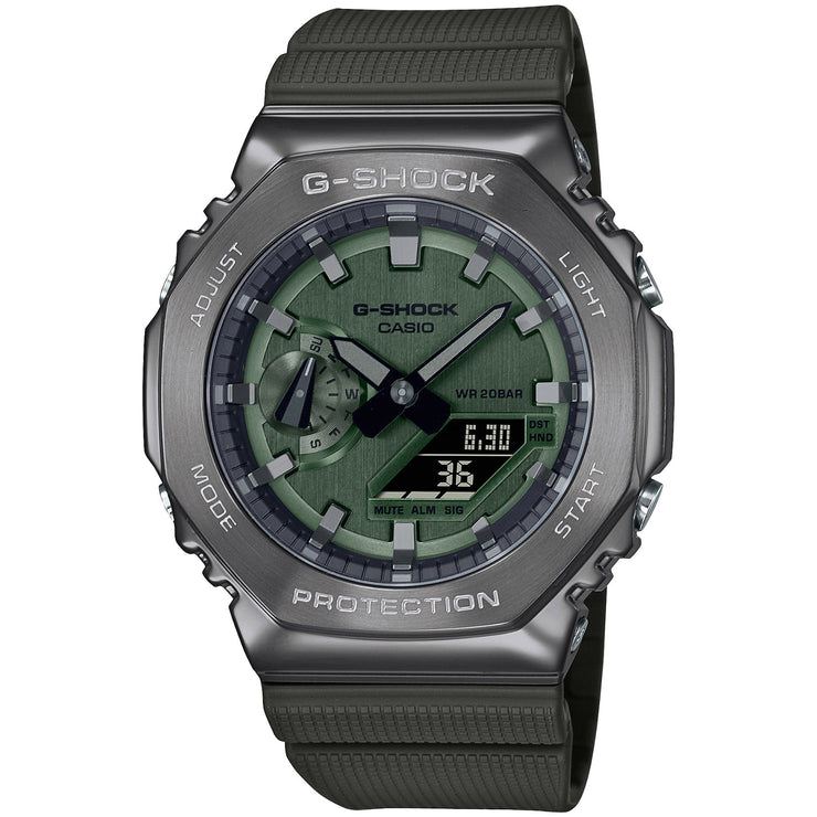 G - Shock GM2100 Metal Green - Watches.com - GM2100B - 3A