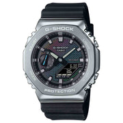 G - Shock GM2100 Rainbow Brick Wall Ana - Digi Black Silver - Watches.com - GM - 2100 - RW - 1A