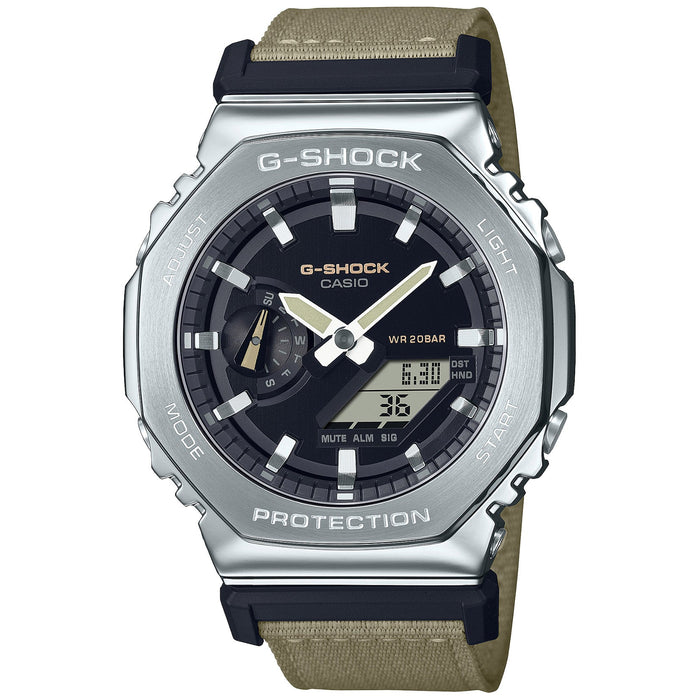 G-Shock GM2100 Utility Metal Stainless angled shot picture