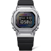 G - Shock GM5600 Rainbow Brick Wall Digital Black Silver - Watches.com - GM - 5600RW - 1