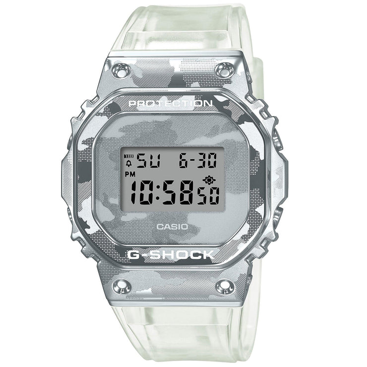 G - Shock GM5600SCM Metal Camo Silver Clear Limited Edition - Watches.com - GM5600SCM - 1