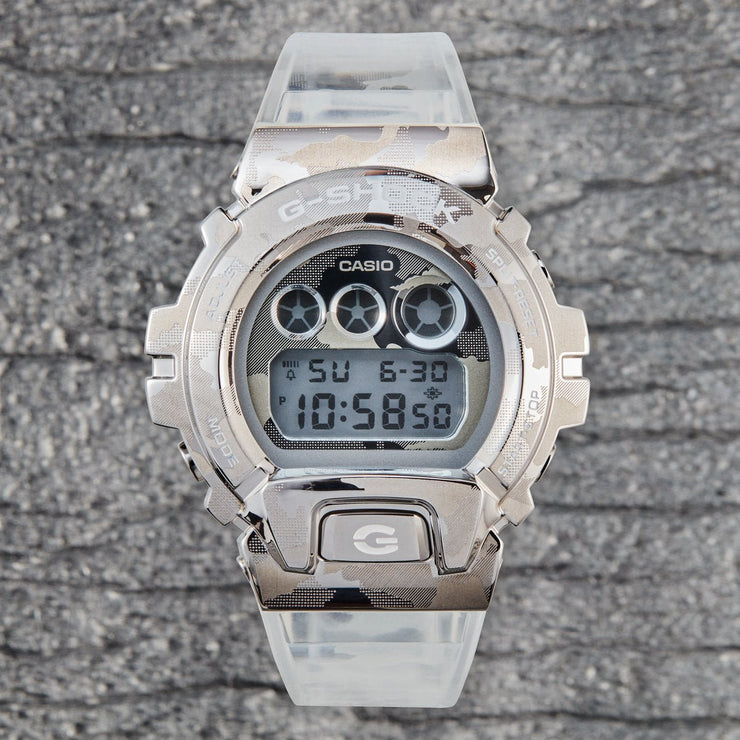 G - Shock GM6900SCM Metal Camo Silver Clear Limited Edition - Watches.com - GM6900SCM - 1