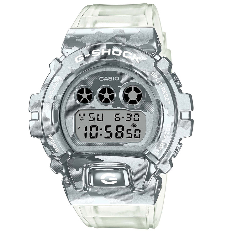 G - Shock GM6900SCM Metal Camo Silver Clear Limited Edition - Watches.com - GM6900SCM - 1