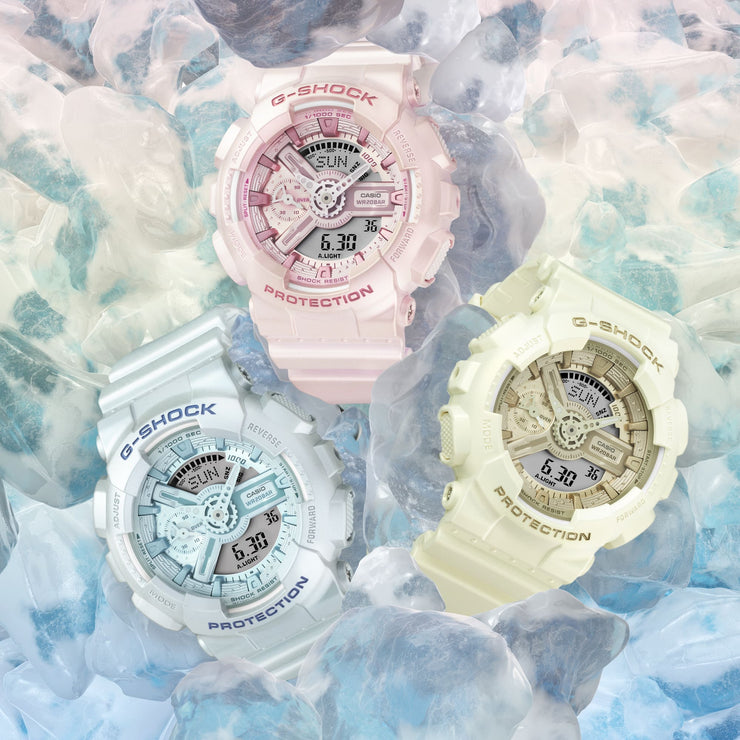 G - Shock GMAS110 Ana - Digi Silky Beige - Watches.com - GMA - S110ST - 7ACR