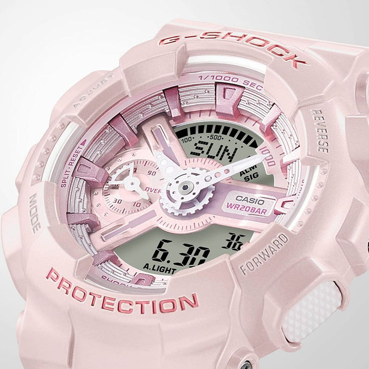 G - Shock GMAS110 Ana - Digi Silky Pink - Watches.com - GMA - S110ST - 4ACR