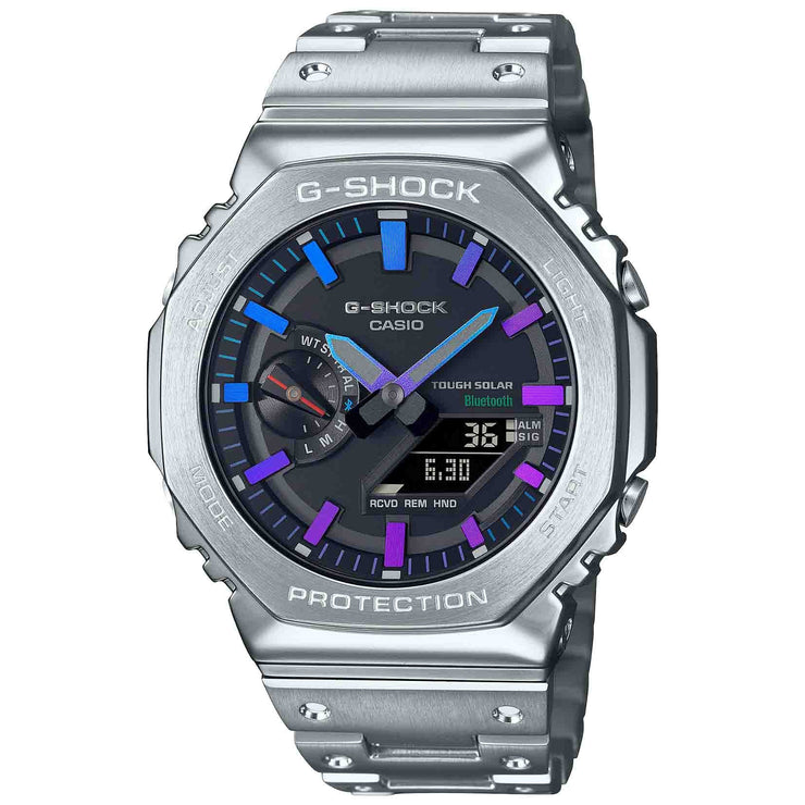 G - Shock GMB2100 40th Anniversary Full Metal Solar Silver - Watches.com - GMB2100PC - 1A