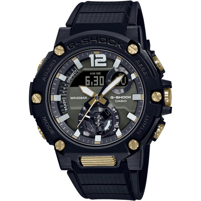 G - Shock GSTB300B - 1A G - Steel Connected Black Gold - Watches.com - GSTB300B - 1A