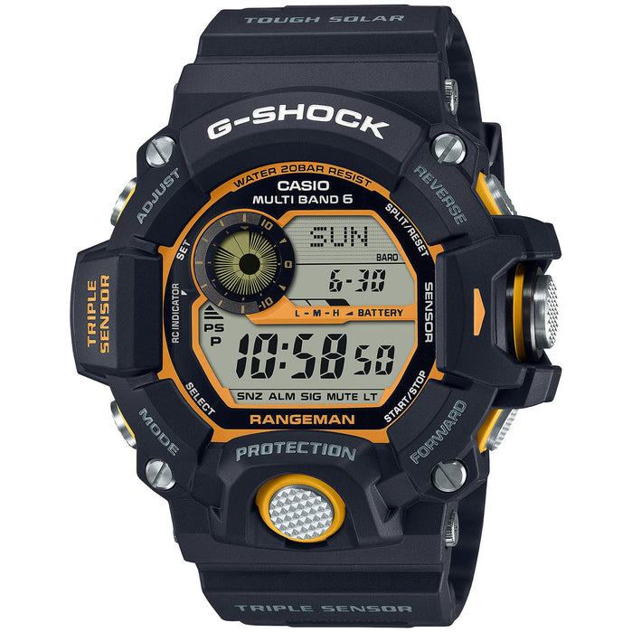 G-Shock GW9400 Rangeman Black Yellow angled shot picture