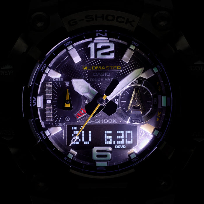 G-Shock GWGB1000 Mudmaster Master of G-Land Ana-Digi Solar Green angled shot picture