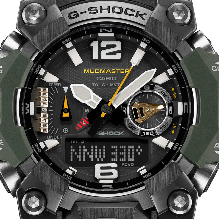 G - Shock GWGB1000 Mudmaster Master of G - Land Ana - Digi Solar Green - Watches.com - GWGB1000 - 3A