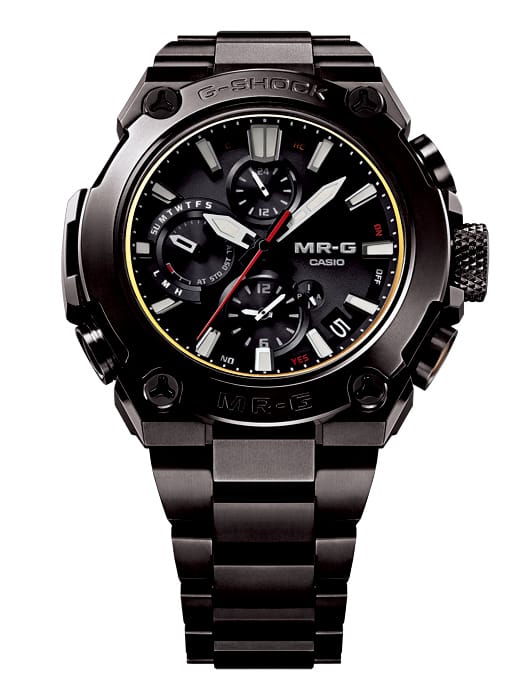 G-Shock MR-G Mid-Size Solar Connected Black angled shot picture