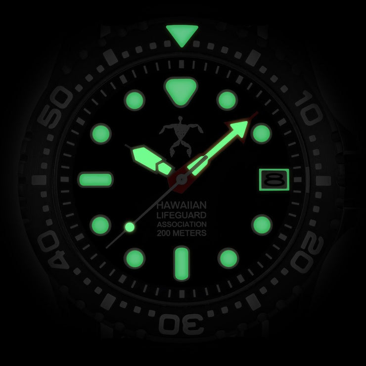 Hawaiian Lifeguard Association All Black - Watches.com - HLA5402