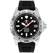 Hawaiian Lifeguard Association Silver Black - Watches.com - HLA5401