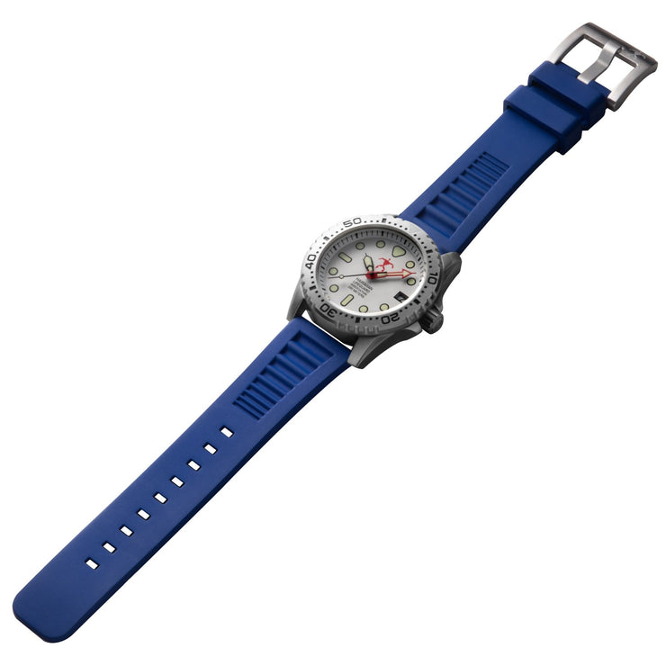 Hawaiian Lifeguard Association Silver White Blue - Watches.com - HLA5420