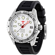 Hawaiian Lifeguard Association White Black Silver - Watches.com - HLA5404