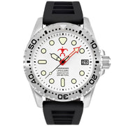 Hawaiian Lifeguard Association White Black Silver - Watches.com - HLA5404