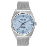 Jason Hyde Amber 40mm Baby Blue Mesh - Watches.com - JH10019