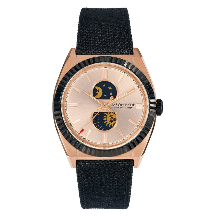 Jason Hyde Lunatico 40mm Rose Gold Black - Watches.com - JH41004