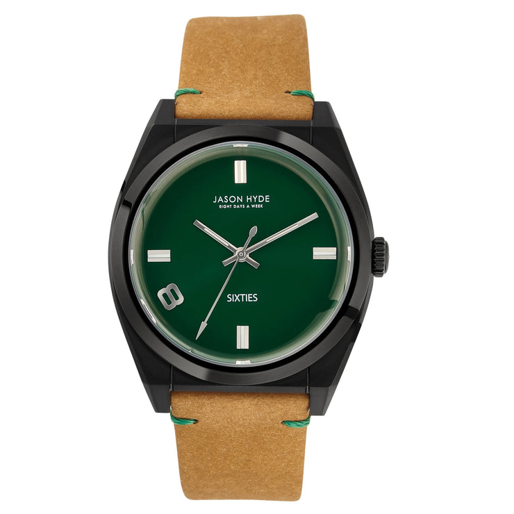 Jason Hyde Sixty 8 42mm Green - Watches.com - JH64006