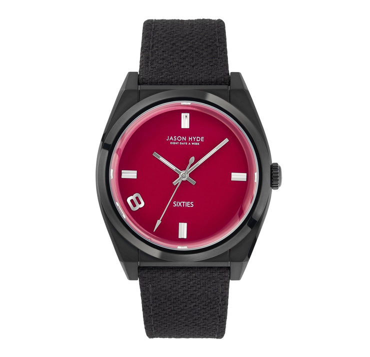 Jason Hyde Sixty 8 42mm Maroon - Watches.com - JH64008