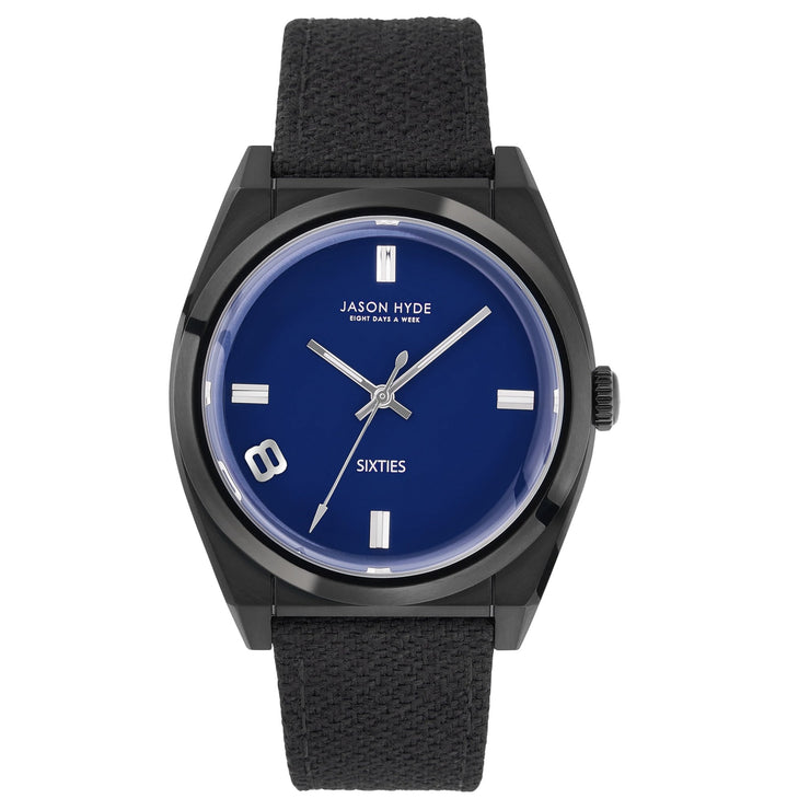 Jason Hyde Sixty 8 42mm Navy Black - Watches.com - JH64007