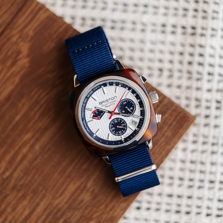 Briston Clubmaster Regatta Chrono White