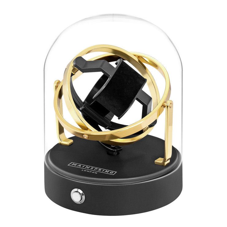 Mainspring Astronomy Gyroscope Watch Winder Gold Saturn - Watches.com - MS - WIN - GYR1 - 06