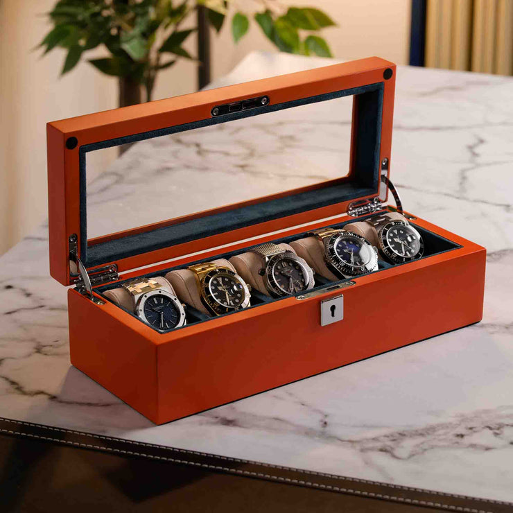 Mainspring Monte Carlo 5 - Slot Collector Box Orange - Watches.com - MS - BOX - RAC5 - 03