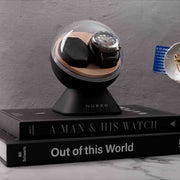 Mainspring Satellite Dual Slot Watch Winder Gemini Black - Watches.com - MS - WIN - SAT - 03