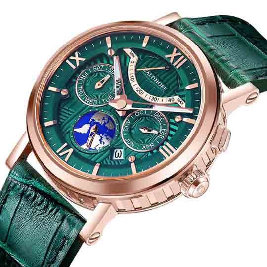 Manufaktur Waldhoff Multimatic II Emerald - Watches.com - MW - 16G