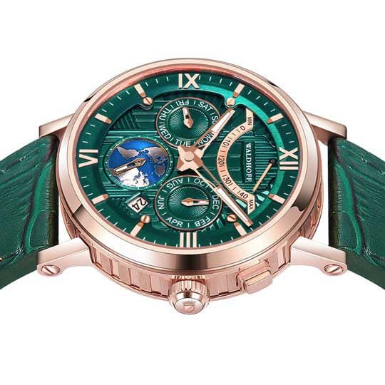 Manufaktur Waldhoff Multimatic II Emerald angled shot picture