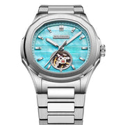 Manufaktur Waldhoff Navigator Automatic Arctic Blue SS - Watches.com - 