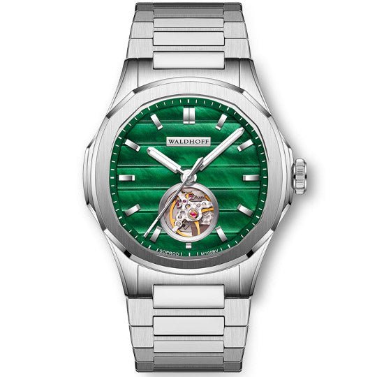 Manufaktur Waldhoff Navigator Automatic Emerald SS - Watches.com - 