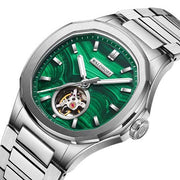 Manufaktur Waldhoff Navigator Automatic Malachite SS - Watches.com - 