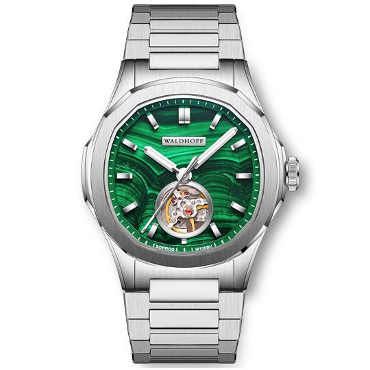 Manufaktur Waldhoff Navigator Automatic Malachite SS - Watches.com - 