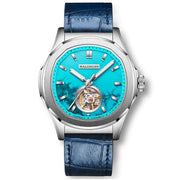 Manufaktur Waldhoff Navigator Automatic Turquoise - Watches.com - 