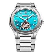 Manufaktur Waldhoff Navigator Automatic Turquoise SS - Watches.com - 